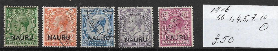 Nauru @ GV 1916 USADO EN MUY BUEN ESTADO @ Buen precio @au.581 Foto 1 de 1