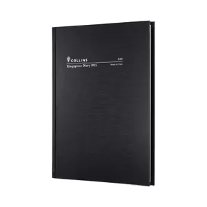 2025 Collins Kingsgrove A4 Week To View WTV Planner 341.P99-25 Black Diary - Foto 1 di 4