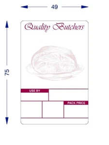 Avery Scale Labels For Butchers ,Thermal labels 49 x 75 printed [ 16 rolls ] - Picture 1 of 1