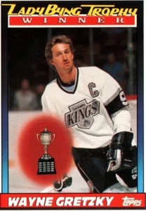 Wayne Gretzky Lady Byng Trophy Winner Kings Topps Ice Hockey Card No 520 1991 - Picture 1 of 2