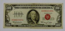 1966 $100 Red Seal Legal Tender U.S. Note - Circulated