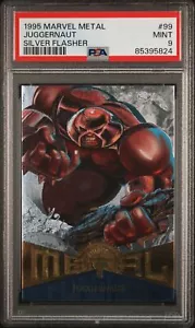 1995 Marvel Metal Silver Flasher #99 Juggernaut - PSA 9 - Picture 1 of 2