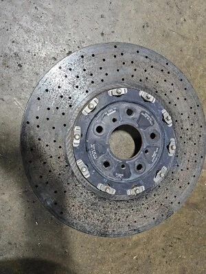 2009-13 Chevy Corvette Z06 ZR1 R Front Carbon Brake Rotor OEM GM Brembo - Image 1 of 3