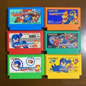 Nintendo Famicom Rockman 1 2 3 4 5 6 set Megaman Japan FC NES Japanese Ver - Picture 1 of 1