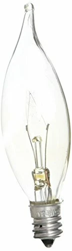 Westinghouse 0327400, 25W 120V Clear Incand CA8 Light Bulb, 1500 Hour 190 Lumen - Image 1 of 3