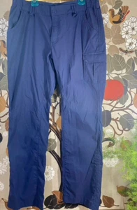 DULUTH TRADING CARGO PANTS Womens Sz 14x33 Large Long Outdoor Camping Hiking - Picture 1 of 7