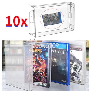 10x Box Protectors Clear Cases For PS3 PS4 Video Games Custom Playstation 3/4 US - Picture 1 of 12