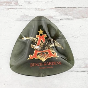 Vintage Busch Gardens Tampa, Florida Glas bemalt Aschenbecher Schale - Bild 1 von 5