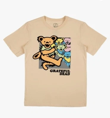 Grateful Dead Boy's T-Shirt Crew Neck Short Sleeve Size Medium (8) Color Beige - Image 1 of 4