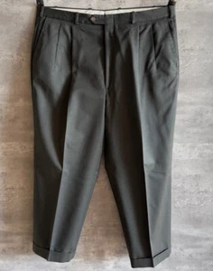 Pantalones de Colección Años 80 Nordstrom por JB Britches Gris Lana Plisada Puños Talla 42 EE. UU. - Imagen 1 de 5