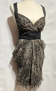 Vestido Aritizia River Island Cheetah Mini Resort Vacaciones Crucero Talla 12 - Imagen 1 de 5
