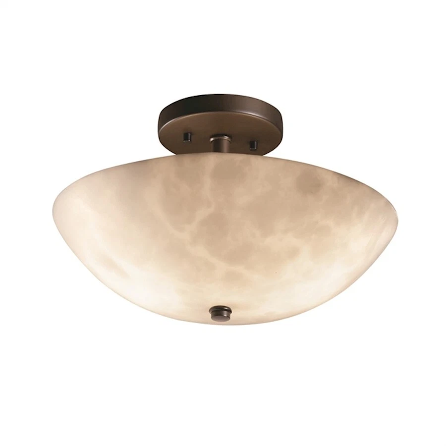 Justice Design Semi-Flush - CLD-9690-35-DBRZ - Image 1 of 1