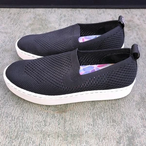 Born Shoes Womens 8 M Antero Slip On Sneakers Black Mesh Comfort Knit Low Top - Picture 1 of 19