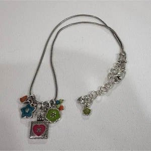 Brighton flower garden PINK charm necklace - Picture 1 of 5