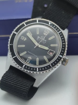 Reloj Vintage Buler Automático Hombre Piel Suiza Buzo Antimagnético 25 Joyas Años 60 Foto 1 de 4