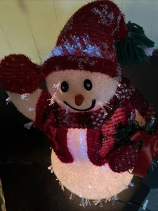 Avon Fiber Snowman. Works Great VTG 16". No Box - Picture 1 of 5