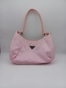 Vintage Rosa Leder Prada Schultertasche Handtasche Geldbeutel - Bild 1 von 14