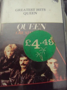 QUEEN "GREATEST HITS" EX. GREEK 1981 17 TRK EMI RECS. CASSETTE TAPE - Picture 1 of 3