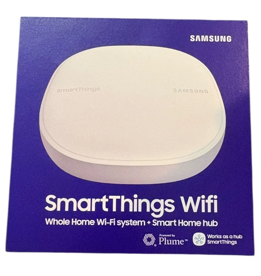 Samsung ET-WV525BWEGUS SmartThings Wi-Fi Mesh Router, White - Image 1 of 4