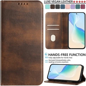 Funda tipo billetera para Samsung Galaxy S25 S24 S23 S22 S21 S20 cubierta de cuero a prueba de golpes - Imagen 1 de 89