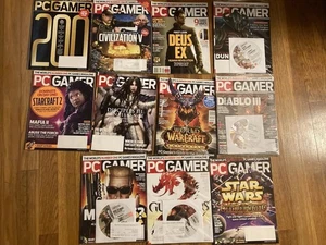 PC GAMER Magazine Issues 200-210 (2010) Some Still Sealed 5 Demos - Picture 1 of 13
