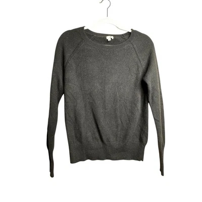 Suéter halógeno negro 100 % cachemir cuello redondo para mujer talla M N25’s Foto 1 de 4