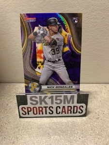 2024 Bowman's Best NIck Gonzales RC Purple Refractor /250 #52 - Picture 1 of 2