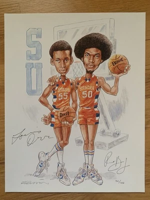 LOUIS ORR+ROOSEVELT BOUIE SIGNED 11x14 PRINT+COA      LOUIE+BOUIE     SYRACUSE - Image 1 of 4
