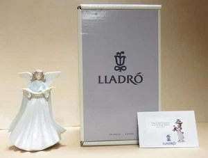 Statuina angelo porcellana Lladro albero topper con scatola originale - B 05875 - Foto 1 di 23