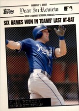 2008 Topps Updates & Highlights Year in Review #YR122 Alex Gordon Royals