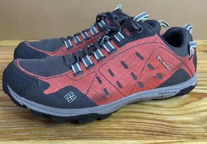Columbia Women's TechLite Low Hiker Trail Shoes Gray Coral Size US 6 UK 4 EUC - Picture 1 of 13