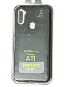 Funda de teléfono con agarre antimicrobiano Protect ONN para Samsung Galaxy A11 - Negra - Imagen 1 de 2