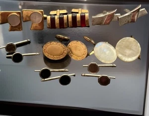 Krementz Swank Gold Silver Cuff Link Pairs With Unbranded Pairs 8 Pair Lot - Picture 1 of 14