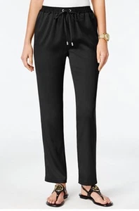 NEW Michael Kors Drawstring Straight-Leg Pants Medium* - Picture 1 of 4