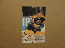 AHL Providence Bruins Vintage Circa 1997-98 Team Logo Home Pocket Schedule