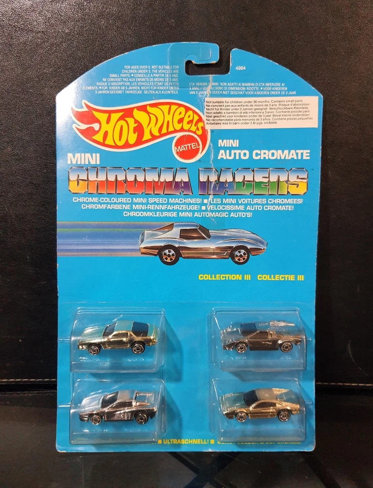 Hot Wheels Mini Chroma Racers Collection III _ 1989 _ Ferrari/Lamborghini/Camaro - Photo 1/4