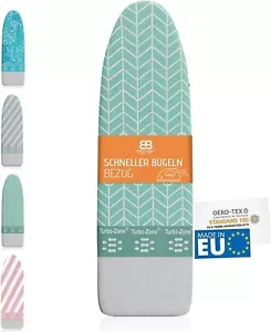 Buntes Brett Bügelbrettbezug für Dampfbügeleisen (Größe M) | Mint Green/Grün - Bild 1 von 1