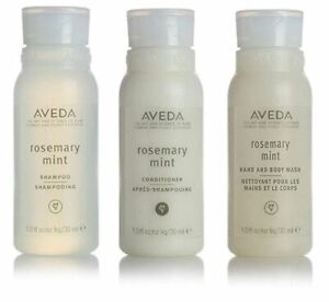 Aveda Rosemary Mint Travel Collection Hair & body Set New