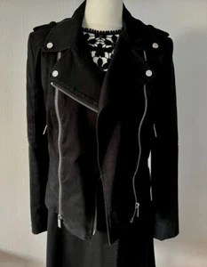 Karl Lagerfeld Damen Jacke Gr. 36 schwarz Biker neuwertig - Bild 1 von 6