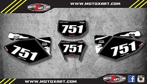 Honda CRF 250 X 2004 - 2019 Custom Number Plate graphics SAFARI STYLE decals - Picture 1 of 2