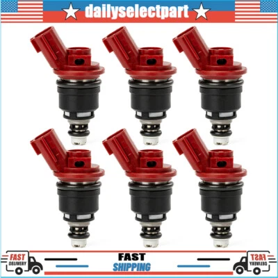 6X Inyectores de combustible para Nissan NX 240SX Sentra Máxima Altima 1991-1999 16600-96E01 Foto 1 de 4
