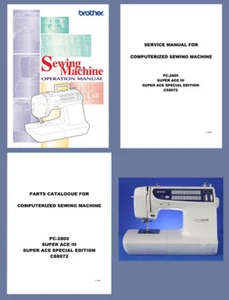 BROTHER Super Ace III & Special Addition INSTRUCTION MANUAL or Service & Parts - Picture 1 of 9