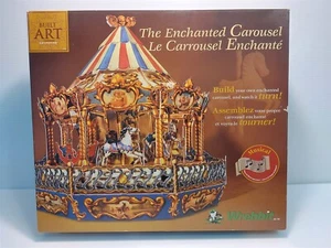 THE ENCHANTED CAROUSEL - WREBBIT BUILT ART MUSICAL MODEL KIT (3) FOR PARTS ONLY - Picture 1 of 3