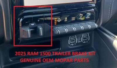 GENUINE MOPAR OEM 2025 ONLY RAM 1500 DT Integrated Trailer Brake Controller Kit - Image 1 of 4