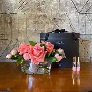 NEW Cote Noire - Luxury Range -White Peach Oval Roses, NEW, FREE POSTAGE - Picture 1 of 2