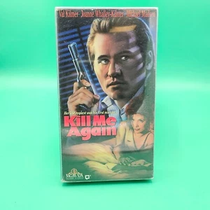 KILL ME AGAIN - 1989 Val Kilmer, Joanne Whalley, Michael Madsen Blockbuster VHS - Imagen 1 de 4