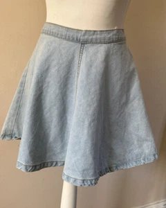 Women's Denim mini Skirt A-line Size 6-8 - Picture 1 of 4