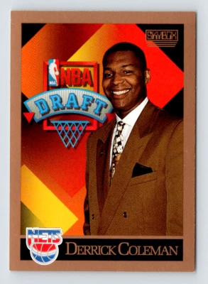 1990 Skybox Card, #362 Derrick Coleman, New Jersey Nets, NBA Draft Rookie - Image 1 of 3
