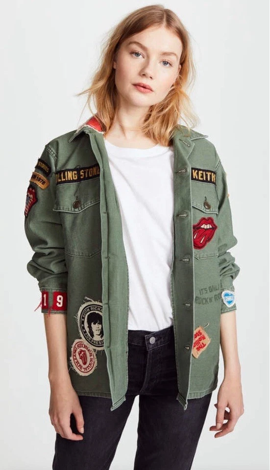 MADEWORN ROCK Rolling Stones 1975 Army Jacket  - Image 1 of 4