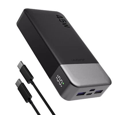 Power bank 20000mAh 45W Tragbar Schnellladegerät Batterie Ladegerät Für Handy - Bild 1 von 4